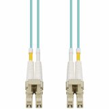 AddOn 30m LC to LC Aqua OM4 Duplex OFNR (Riser-Rated) Fiber Patch Cable