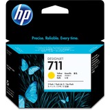 HP 711 (CZ136A) Original Inkjet Ink Cartridge - Multi-pack - Yellow - 3 / Pack - Inkjet - 3 / Pack