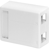 Leviton 4S089-2WP Faceplates & Mounting Boxes Leviton Surface Mount Box For Shielded Connectors 2-port White - 2 X Total Number Of Socket(s) - Whi 4s0892wp 078477450567