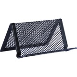 Lorell Black Mesh/Wire Business Card Holder - 1.75" (44.45 mm) x 3.88" (98.43 mm) x 2.75" (69.85 mm) x - Steel - 1 Each - Black