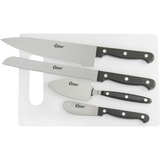 Clauss 5pc Cutting Board Knife Set - 5 Piece(s) - 1/Set - Knife Set - 1 x Bread Knife, 1 x Spatula, 1 x Spreader, 1 x Chef's Knife - Dishwasher Safe - Acrylonitrile Butadiene Styrene (ABS), Stainless Steel - Black