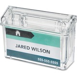 Deflecto Outdoor Business Card Holder - 2.75" (69.85 mm) x 4.25" (107.95 mm) x 1.50" (38.10 mm) x - 1 Each - Clear