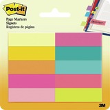 MMM67010AB - Post-it&reg; Page Markers - 1/2"W - Brigh...