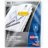 Avery%28R%29+Unpunched+Print-On%28TM%29+Dividers%2C+8+Tabs%2C+5+Sets+%2811553%29