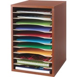 Safco+Adjustable+Vertical+Wood+Shelf+Organizer