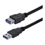 StarTech.com+1m+Black+SuperSpeed+USB+3.0+%285Gbps%29+Extension+Cable+A+to+A+-+M%2FF