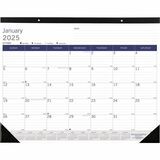 Blueline DuraGlobe Monthly Desk Pad Calendar