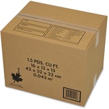 Crownhill Shipping Box - External Dimensions: 13" Width x 13" Depth x 16" Height - 42.48 L - Kraft - Brown - For Book, CD/DVD, Tool - Recycled - 10 / Pack