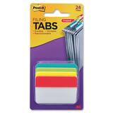 Post-it Tab Divider - Write-on Tab(s) - 1.50" Tab Height x 2" Tab Width - Self-adhesive - Assorted Tab(s) - Repositionable, Durable - 24 / Pack