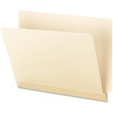 Smead Shelf-Master Straight Tab Cut Letter Recycled End Tab File Folder - 8 1/2" x 11" - 3/4" Expansion - Poly - 10% Recycled - 100 Box