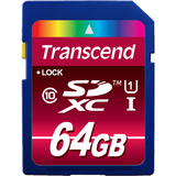 Transcend 64 GB Secure Digital Extended Capacity (SDXC) - 1 Card