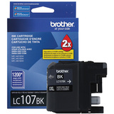 Brother Innobella LC107BKS Original Inkjet Ink Cartridge - Black - 1 Pack - 1200 Pages