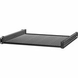 APC by Schneider Electric Rack Shelf - 1U Rack Height x 19" (482.60 mm) Rack Width - Black - 250 lb (113400 g) Maximum Weight Capacity