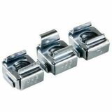 Ortronics Rack Unit Cage Nuts - 12-24 - pk of 50 - Cage Nut - 12 - Clear - 50 Pack (RU-1224CN)