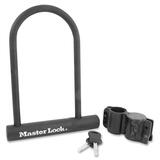 Master Lock U-Lock Design Bike Lock - Keyed Different - 0.50" (12.70 mm) Shackle Diameter - Pick Proof, Pry Resistant, Scratch Resistant, Weather Resistant - Steel - 1 Each