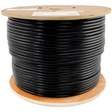 Tripp Lite by Eaton Cat5e 350 MHz Solid Core (UTP) PVC Bulk Ethernet Cable - Black 1000 ft. (304.8 m) TAA