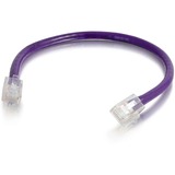 C2G 30 ft Cat6 Non Booted UTP Unshielded Network Patch Cable - Purple