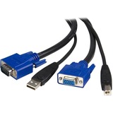 StarTech.com 10 ft 2-in-1 Universal USB KVM Cable - Video / USB cable - HD-15, 4 pin USB Type B (M) - 4 pin USB Type A, HD-15 - 10 - 3.05m
