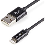 StarTech.com+1m+%283ft%29+Black+Apple%C3%82%26reg%3B+8-pin+Lightning+Connector+to+USB+Cable+for+iPhone+%2F+iPod+%2F+iPad