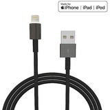 4XEM 3FT 8Pin Lightning To USB Cable For iPhone/iPod/iPad (Black)
