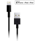 4XEM 6FT 8Pin Lightning To USB Cable For iPhone/iPod/iPad (Black)