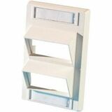 Ortronics Series II Faceplate - 2 x Socket(s) - 1-gang - Fog White (40300664)