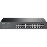 TP-Link 24-Port Gigabit Easy Smart Switch - 24 Ports - Manageable - Gigabit Ethernet - 10/100/1000Base-T - 2 Layer Supported - 14.19 W Power Consumption - Twisted Pair - 1U High - Desktop, Rack-mountable - 3 Year Limited Warranty