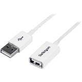 StarTech.com+1m+White+USB+2.0+Extension+Cable+A+to+A+-+M%2FF