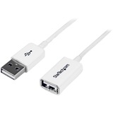 StarTech.com+2m+White+USB+2.0+Extension+Cable+A+to+A+-+M%2FF