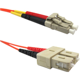 Image of Weltron 10m LC/SC Multi-mode 62.5/125M Orange Fiber Patch Cable