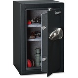 Sentry Safe T6-331 Electronic Security Safe - 67.30 L - Key Lock - 4 Live-locking Bolt(s) - Internal Size 22.4" x 15.1" x 12.1" - Overall Size 23.9" x 15.4" x 16.1" - Black - Steel