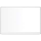 MasterVision White Series - 47.2" (3.9 ft) Width x 35.4" (3 ft) Height - White Lacquered Steel Surface - White Aluminum Frame - Rectangle - Non-magnetic, Pen Tray - 1 Each
