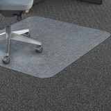 Lorell Polycarbonate Rectangular Studded Chairmats - Carpeted Floor - 45" (1143 mm) Width x 53" (1346.20 mm) Depth - Rectangle - Polycarbonate - Clear