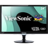Viewsonic 24" Display, TN Panel, 1920 x 1080 Resolution - 24.00" (609.60 mm) Class - Twisted nematic (TN) - LED Backlight - 1920 x 1080 - 300 cd/m - 2 ms - 75 Hz Refresh Rate - DVI - HDMI - VGA