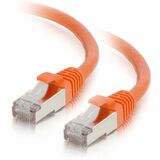 C2G 1ft Cat6 Snagless Shielded (STP) Ethernet Cable - Cat6 Network Patch Cable - PoE - Orange