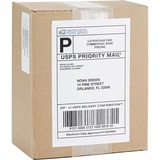 Business Source Shipping Labels - 5 1/2" x 8 1/2" Length - Permanent Adhesive - Rectangle - Laser, Inkjet - White - 2 / Sheet - 100 Total Sheets - 200 / Box - Lignin-free, Jam-free, Smudge Resistant