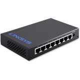 Linksys LGS108 8-Port Gigabit Ethernet Switch - 8 Ports - 10/100/1000Base-T - 2 Layer Supported - Twisted Pair - Desktop, Wall Mountable - Lifetime Limited Warranty