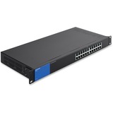 Linksys LGS124 24-Port Gigabit Ethernet Switch - 24 Ports - 10/100/1000Base-T - 2 Layer Supported - Twisted Pair - Rack-mountable - Lifetime Limited Warranty