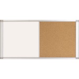 MasterVision MasterVision Ultra Dry-erase Cork Board Combo - 36" (3 ft) Width x 18" (1.5 ft) Height - White Cork Surface - Silver Aluminum Frame - Rectangle - 1 Each