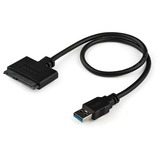 StarTech.com SATA to USB Cable USB 3.0 UASP - 2.5 SATA SSD / HDD - Hard Drive USB Adapter Cable - Hard Drive Transfer Cable - Quickly access a SATA 2.5" SSD or HDD through the USB-A port on a laptop w/ this SATA to USB cable - Hard Drive USB Adapter - SATA to USB Adapter - SATA to USB Converter - Hard Drive Transfer Cable - Hard Drive Reader - USB 3.0 to SATA Cable