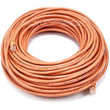 Monoprice 100FT 24AWG Cat6 550MHz UTP Ethernet Bare Copper Network Cable - Orange