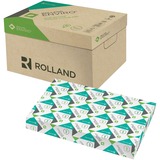 Rolland Multipurpose 100% Recycled Paper - White - 89% Opacity - Ledger/Tabloid - 11" x 17" - 20 lb Basis Weight - Smooth - 500 / Ream - Chlorine-free
