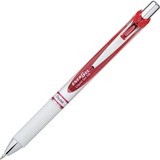 Pentel EnerGel Pearl Retractable Liquid Gel Pen - 0.7 mm Pen Point Size - Refillable - Retractable - Red - Pearl White Barrel - Stainless Steel Tip - 1 Each