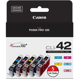 Canon 6385B010 Toners & Ink Cartridges Canon Cli-42 Ink Cartridge - Cyan, Magenta, Yellow, Photo Cyan, Photo Magenta - Inkjet - Standard Yi CNM6385B010 696544663667