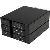 StarTech.com 3 Bay Aluminum Trayless Hot Swap Mobile Rack Backplane for 3.5in SAS II/SATA III - 6 Gbps HDD - Easily connect and hot swap up to three 3.5" SATA/SAS hard drives from two 5.25" bays - SATA Backplane - Hot Swap Bay - Trayless SATA Mobile Rack Backplane - SATA Aluminum Mobile Rack - 3 Drive Mobile Back Plane - 6 Gbps - Key Lock - 70mm Fan