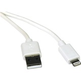 Tripp Lite by Eaton USB-A to Lightning Sync/Charge Cable (M/M) - MFi Certified White 3 ft. (0.9 m)