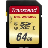 Transcend 64 GB Class 10/UHS-I SDXC - 95 MB/s Read - 60 MB/s Write