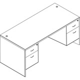 OSP Furniture Double Pedestal Desk 60"x30"