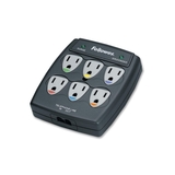 Fellowes 6 Outlet Surge Suppressor - 6 - 1000 J - Phone