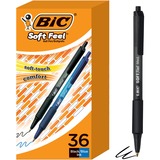 BIC+Soft+Feel+Retractable+Ball+Point+Pen+Medium%2C+Assorted%2C+36+Pack